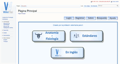 Desktop Screenshot of es.wikivet.net