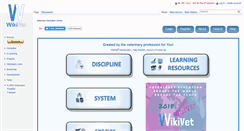 Desktop Screenshot of en.wikivet.net