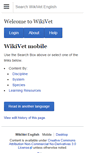 Mobile Screenshot of en.wikivet.net