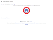 Tablet Screenshot of commons.wikivet.net